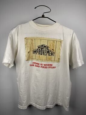 Vintage 1994 Home Improvement Home is Where The Dad Fixes Stuff Shirt 22x27